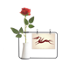 thumbnail image 1 of Dragón Chino retrato animal Botella de decoración de jarrones colgantes de flores rosas artificiales, 1 of 3