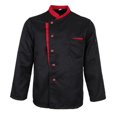 thumbnail image 2 of fastboy Veste de Chef à Manches Longues, Uniforme de Cuisine pour Hôtel, Noir 3TG, 2 of 6