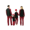 thumbnail image 6 of Tempura Parent-Child Christmas Nightclothes, Long Sleeve Christmas Letters Plaid Romper/ Tops Pants Suit, 6 of 6