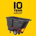 thumbnail image 7 of BRUTE Tilt Dump Truck/Trash Cart/Garbage Collection/Recycling, 1 Cubic Yard, Waste Collection, 1,250 lbs. Capacity, Black, Office/Warehouse/Facility Management (FG131500BLA), 7 of 7