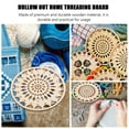 thumbnail image 4 of CIMAXIC Brown Plastic Thread Organizing Tool for Home Use Compact and Durable 1 Pc,5.55"X5.55"X0.08", 4 of 5