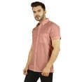 thumbnail image 4 of Bestman SolidÂ&nbsp;Button DownÂ&nbsp;ShirtÂ&nbsp;For MensÂ&nbsp;Loose FitÂ&nbsp;Formal/ Casual Short SleeveÂ&nbsp;Shirt, 4 of 7