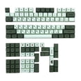 thumbnail image 4 of Teclas de perfil XDA con sublimación de tinta PBT para teclados mecánicos para juegos (126 piezas), Matcha en inglés, 4 of 5