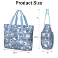 thumbnail image 3 of Tote Bag for Women - Dog with Woof and Bark Shoulder Bag - Large Utility Work Duffle Bag with Zipper Handbag for Travel, Work, Sprots, 3 of 5