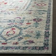 thumbnail image 3 of SAFAVIEH Madison Gladys Floral Bordered Area Rug, Light Grey/Fuchsia, 5'3" x 7'6", 3 of 7