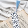 thumbnail image 6 of Kdxio Navy Blue Anchors Print Metal Tassel Bookmarks,Perfect Gift for Art Lovers and Bookworms Metal Bookmarks for Women, 6 of 8
