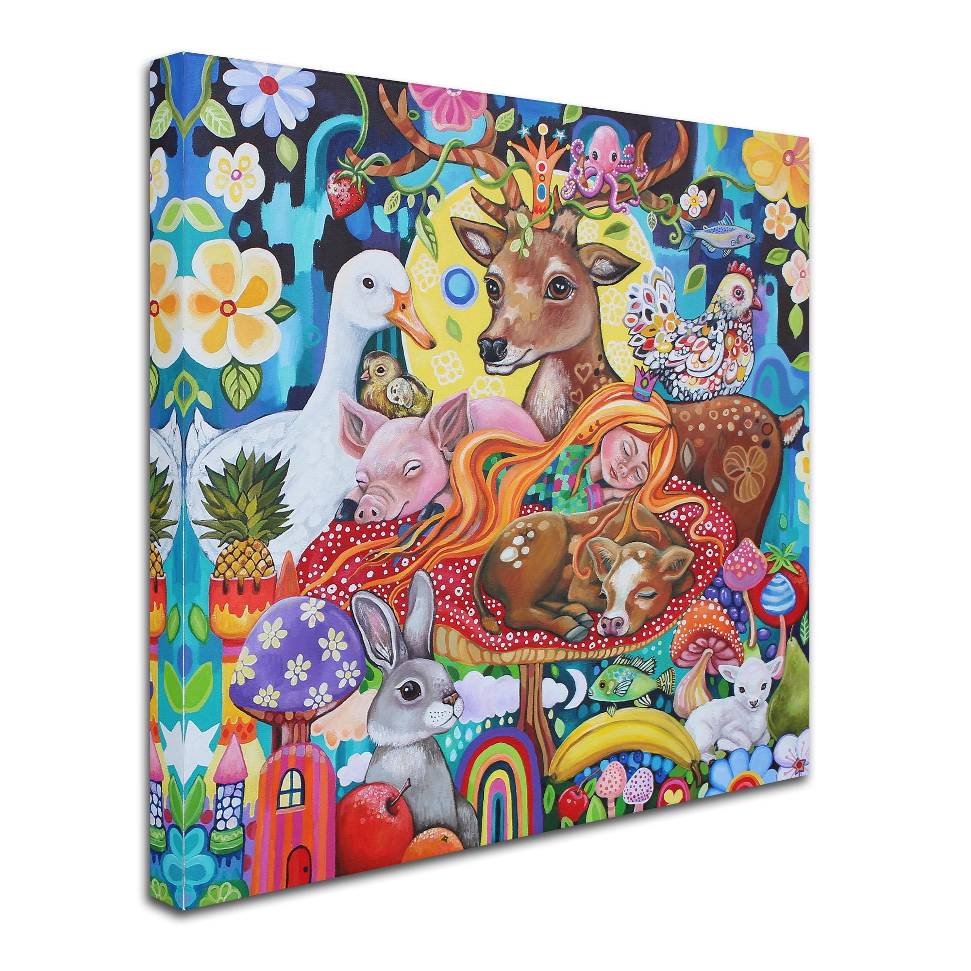 Trademark Fine Art 'Sleeping Blissful' Canvas Art by Lynda Bell