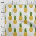 thumbnail image 2 of oneOone Cotton Flex Yellow Fabric Fruits Pineapple Quilting Supplies Print Sewing Fabric By The Yard 40 Inch Wide, 2 of 4