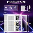 thumbnail image 2 of White 3-Tier Glass Display Cabinet with Glass Door, LED Lights, and 2 Adjustable Shelves, Curio Cabinet for Collectibles, 2 of 7