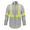Light Gray, variant on Flame Resistant FR High Visibility Hi Vis Shirt - 88% C/12% N - 7oz (2X-Large, Khaki)