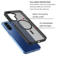 thumbnail image 5 of Tekcoo for Samsung Galaxy A17 5G Case, Compatible with MagSafe Military Grade Drop Protection Magnetic Rugged Cover Translucent Back Shockproof Cell Phone Case for Galaxy A17 5G 6.7" - Black, 5 of 11