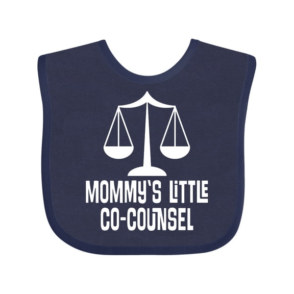 Inktastic Lawyer Mommy Little Co Counsel Boys or Girls Baby Bib