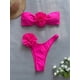 thumbnail image 5 of Bikini de talla grande para mujer, bañador naranja con volantes en contraste, traje de baño de cintura alta con realce, ropa de baño de dos piezas para verano 2024, 5 of 5