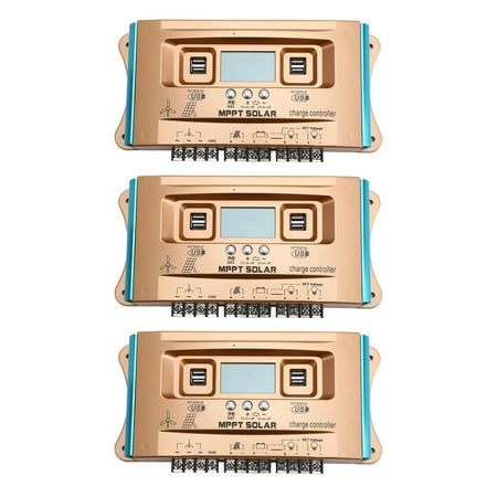 

30A-100A MPPT AUTO Dual USB Wind Solar Hybrid Charge Controller Charger 12V-60V