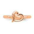 thumbnail image 4 of 925 Sterling Silver Stackable Expressions Pink-plated Heart Ring Size: 10; for Adults and Teens; for Women and Men, 4 of 5