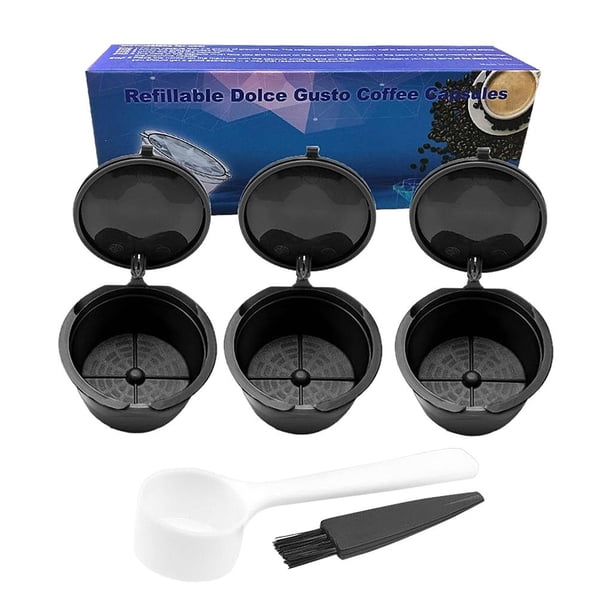 3pcs c á psulas de caf é recargables filtro de caf é Negro Zulema cápsulas de café reutilizables