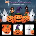 thumbnail image 5 of Patiojoy 9FT Long Halloween Inflatable Pumpkins Self Inflating Halloween Pumpkin Patch Lanterns w/ 2 Ghosts LED Lights Waterproof Blower, 5 of 10