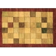 thumbnail image 1 of Ahgly Company Indoor Rectangle Checkered Brown Modern Area Rugs, 3' x 5', 1 of 4