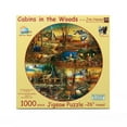 thumbnail image 3 of SUNSOUT INC - Cabins in the Woods - 1000 pc Round Jigsaw Puzzle by Artist: Jim Hansel - Finished Size 26" rd - MPN# 58662, 3 of 5