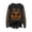 Black #10, variant on Halloween Sweatshirts for Women Pumpkin Leopard Long Sleeve Tops Fall Oversize Bow Tie Pumpkin Crewneck Pullover M