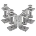 thumbnail image 1 of Heavy Duty 304 Stainless Steel Clamps, Small Metal Clamps With Screws, Wide Jaw Open Clamps 65mm (4, 1 of 5