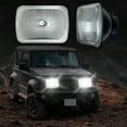thumbnail image 5 of Pair 7In Square LED Headlight for 1997-2000 GMC K2500 DRL High Low Beam 6000K White, 5 of 11