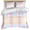 Multicolor, variant on 3 Piece Colorful Plaid Duvet Cover Set Full Size,Microfiber Comforter/Quilt Cover with Corner Ties and 2 Pillowcases,Modern Pink Blue Yellow Stripes Checked All Season Bedding with Zipper Closure