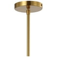 thumbnail image 6 of JONATHAN Y Homer 13" 1-Light Modern Industrial Iron LED Dome Pendant, Black/Brass Gold, 6 of 6