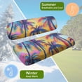 thumbnail image 6 of Aplkyhs Golf Cart Seat Covers Palm Tree Golf Cart Decor Comfortable Club Car Precedent Seat Covers Suitable for All Weather Hawaiian Golf Cart Seat Blanket with Elastic Band, 6 of 7