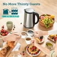 thumbnail image 3 of Cosori Electric Kettle, Cool-Touch Double Wall Stainless Steel Insulated, Automatic Shut Off & Boil-Dry Protection, Durable Tea Kettle Boiler & Heater, 1.5L/1500W, Silver, 3 of 7