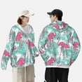 thumbnail image 5 of Fotbe Flamingo Men's Women's UPF 50+ Sun Protection Jacket Hooded Cooling Shirt with Pockets Hiking Outdoor Performance-X-Large, 5 of 8