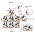 thumbnail image 7 of Dachshund Footprint Apron-Garden Aprons for Women with Pockets-Cotton Linen Waterproof Kitchen Cooking Gardening Aprons Adjustable for Kitchen,Cooking,BBQ and Salon 33x27 Inch, 7 of 7