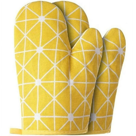 

OUNAMIO Oven Mitts Set of Two - Heat Resistant for Cooking Barbecue Baking