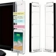 thumbnail image 7 of Office Desk Accessories 1pcs Computer Monitor Memo Board Multifunction Message Board Transparent Creative Monitor Side Panel with Sticky Note Holder Phone Holder Suitable for Office Home Work Desk, 7 of 7