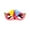 B, variant on Leeye Day of the Dead Sugar Skull Half Mask, Floral Skeleton Eyeglass Face Mask for Halloween Carnival Cosplay Party, 6.42x3.15in, 0.04 lb