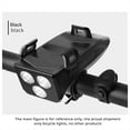 thumbnail image 2 of Soporte para Teléfono Móvil con Luz para Bicicleta de 2000 MAh, Soporte para Teléfono Móvil con Luz Delantera para Bicicleta, Batería Externa, Altavoz, Luz Negra, 2 of 5