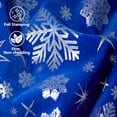 thumbnail image 5 of Winter Blue Silver Velvet Table Runner Snowflake Xmas Luxurious Seasonal Christmas Snow Table Decoration Coffee Table Decor for Home Kitchen Dining Party Holiday Indoor Outdoor 13x36 Inch, 5 of 6