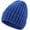 Royal Blue, variant on Wool Knit Cuff Short Fisherman Beanie for Men Women, Winter Warm Hats