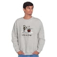 thumbnail image 4 of Chilly BBQ Grilling Windy Winter Men's Crewneck Sweatshirt Brisco Brands S, 4 of 6
