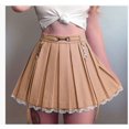 thumbnail image 2 of Lnzyyephy Women Lace Skirt, High-Waist Half-Dress, Slimming Spring Fall Pleated Tummy Control Solid Color Skirt, 2 of 2