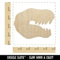 thumbnail image 2 of Velociraptor Dinosaur Head Wood Shape Unfinished Piece Cutout Craft DIY Projects - 4.70 Inch Size - 1/8 Inch Thick, 2 of 7