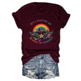 thumbnail image 2 of Womens Floral Print T Shirt Summer Basic Short Sleeve Tees Crew Neck Casual Y2K Tops, 2 of 3