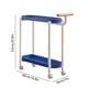 thumbnail image 3 of Mesa lateral con ruedas crema | Mesita auxiliar móvil, estante de plástico de 2 niveles, mesilla de noche extraíble, muebles compactos que ahorran espacio para dormitorio, salón, baño, vestíbulo, 3 of 6