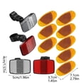 thumbnail image 4 of Tong High Visibility Reflectors Includes Front And Rear Reflector & 8 Cat Eye Reflectors For Enhanced At Night, 4 of 6