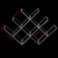 thumbnail image 2 of 8-Bottle Clear Acrylic Wine Rack Butterfly Elegant Acrylic Wine Rack for Home Kitchen Restaurant, Storing 8 Bottles Wines, 2 of 7