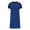 Blue, variant on Men's Raglan Nightshirt Colorblock Nightwear Comfy Big&Tall Short Sleeve Henley Sleep Shirt