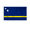 3x5 ft Nylon Flag, variant on AGAS Small Curacao Flag 4x6 inch mounted onto 11 inch Plastic Pole Polyester Fabric Stitched Edges Curacao Desk Flags