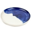 Thyme & Table Blue Drip Stoneware Round Dinner Plate