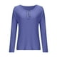 thumbnail image 5 of Chaqueta deportiva,Camiseta de cuello en V para mujer, top informal de manga larga, mezcla de poliéster y elastano, corte regular, versátil para uso diario, sopatenor, 5 of 9