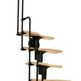 thumbnail image 2 of French Quarter Space Saving Modular Stair - Black with Beech Treads (Height Range: 94-1/2"H - 124-9/16"H), 2 of 3